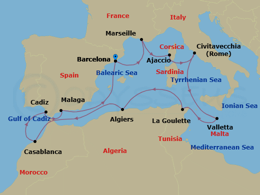 Cruise Route Map
