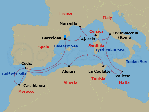 Cruise Route Map