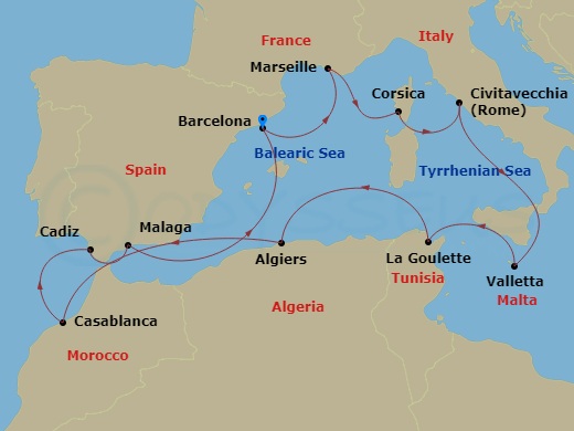 Cruise Route Map