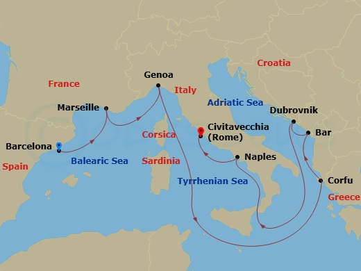 Cruise Route Map