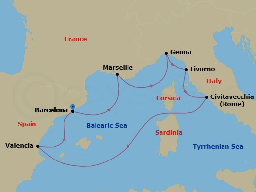 Cruise Route Map
