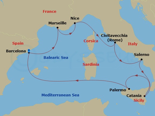 Cruise Route Map