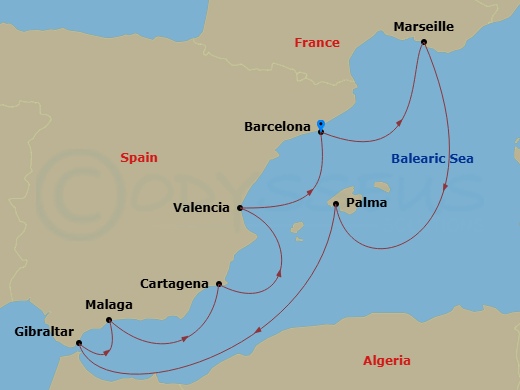 Barcelona To Barcelona Route Map