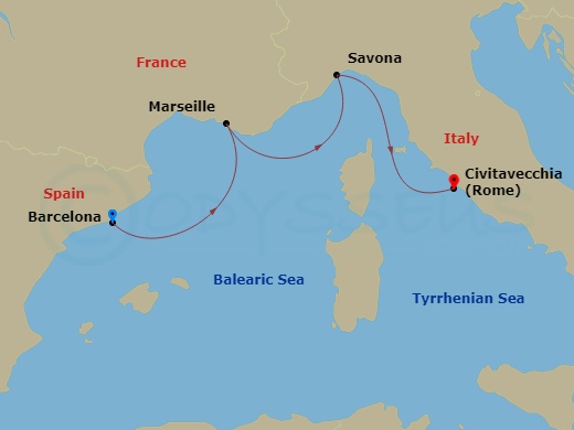 Cruise Route Map
