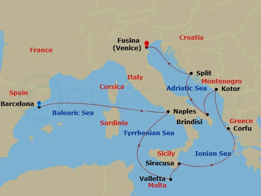 Itinerary Map