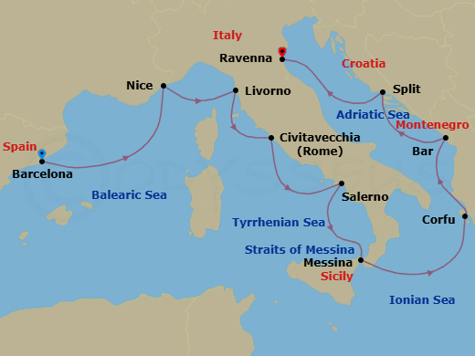 Cruise Route Map