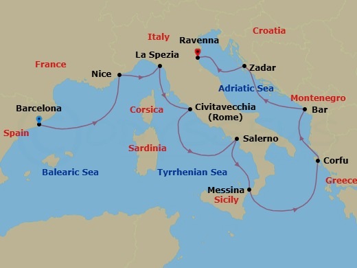 Cruise Route Map