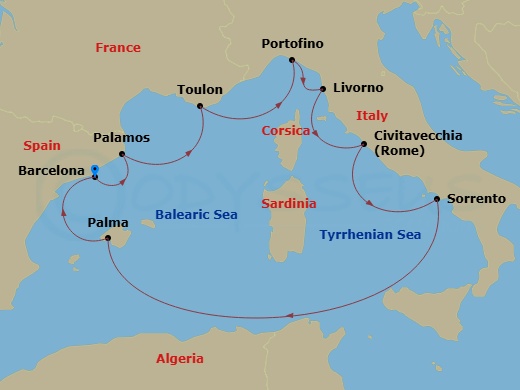 Cruise Route Map