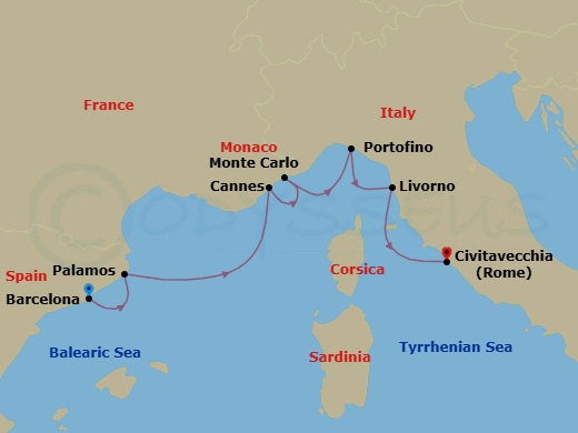 Regal Retreat Route Map