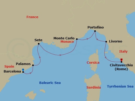Mediterranean Harmony Route Map