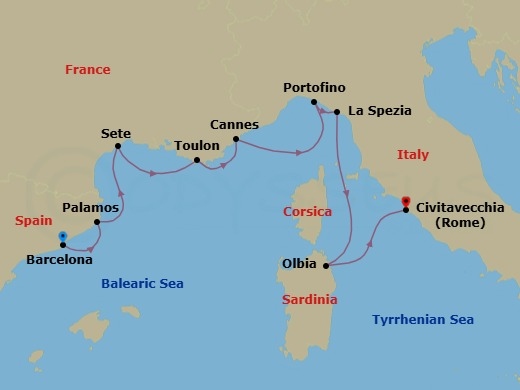 Chanson Du Soleil Route Map