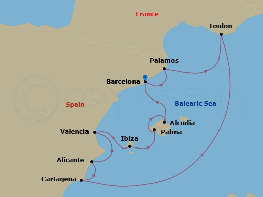 Barcelona To Barcelona Route Map