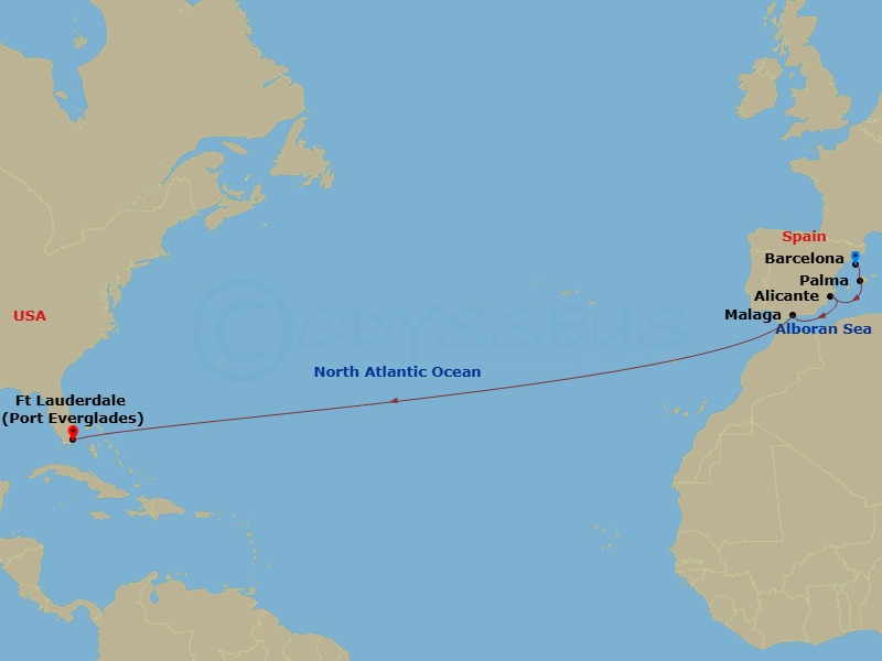 Cruise Route Map