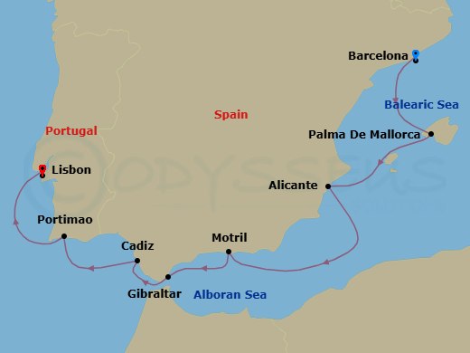 Cruise Route Map