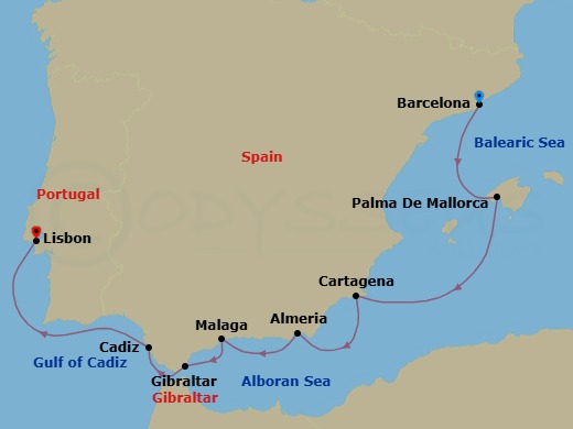 Spanish Symphony Route Map