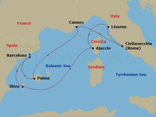 Cruise Route Map