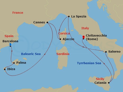 Cruise Route Map