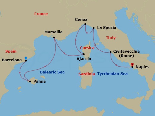 Cruise Route Map