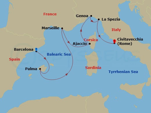 Cruise Route Map