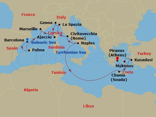 Cruise Route Map