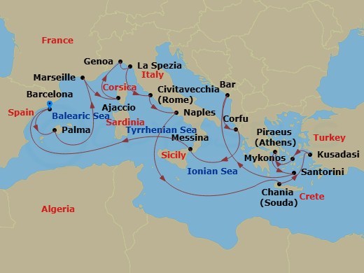 Cruise Route Map