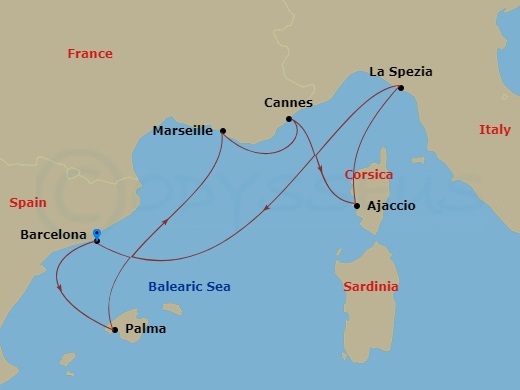Cruise Route Map