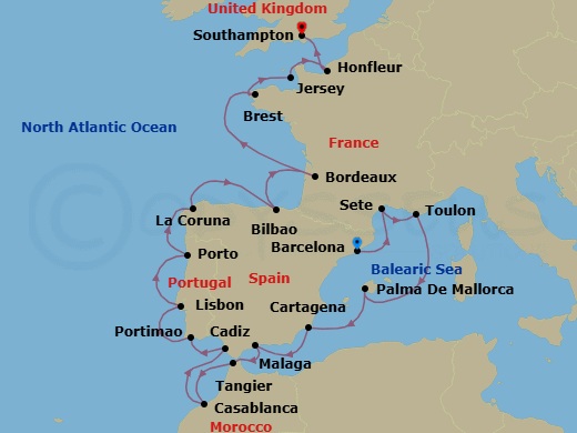 Dreams Between Shores Route Map