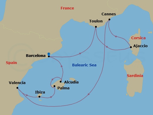 Barcelona To Barcelona Route Map