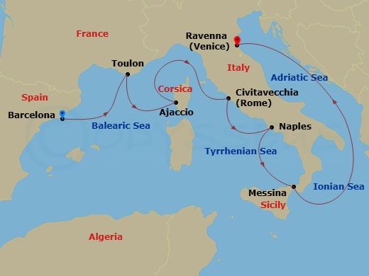 Cruise Route Map