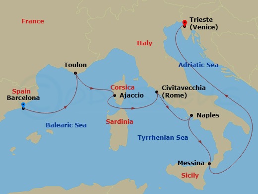 Cruise Route Map