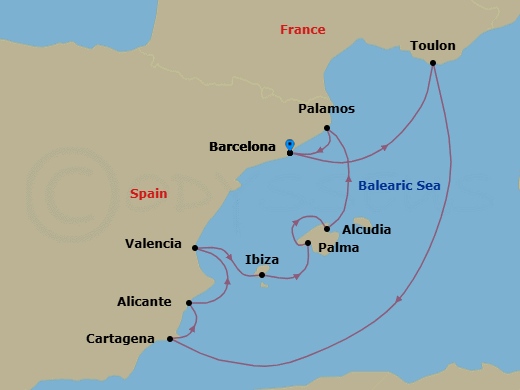 Barcelona To Barcelona Route Map
