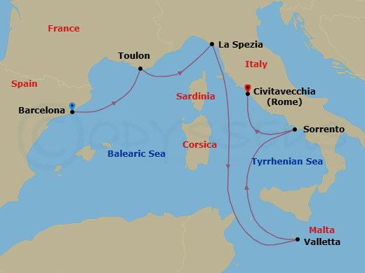 Cruise Route Map