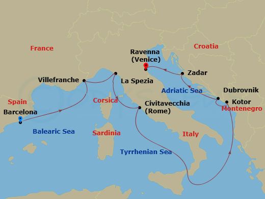 Cruise Route Map