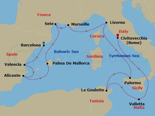 Cruise Route Map