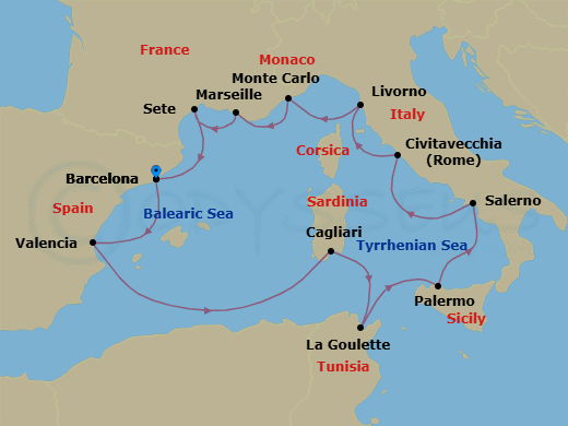 Cruise Route Map