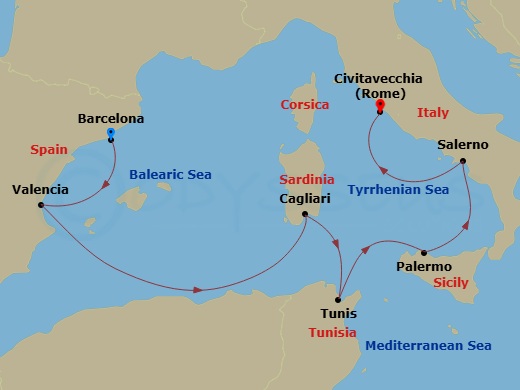 Cruise Route Map