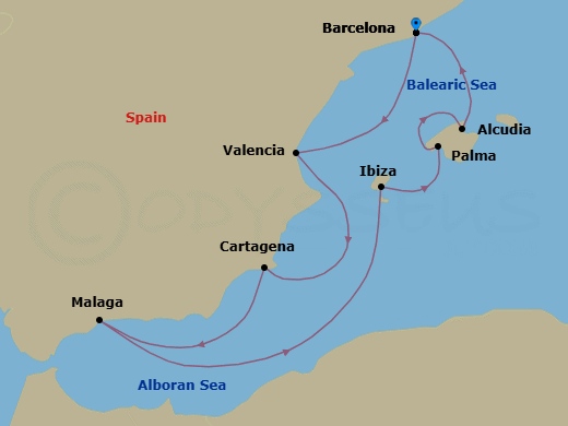 Barcelona To Barcelona Route Map