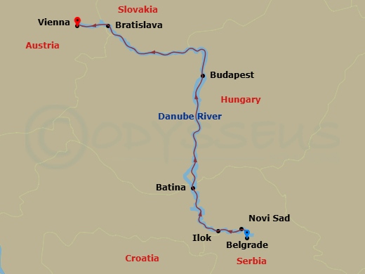 Capital Cities Of The Danube (2028) Route Map
