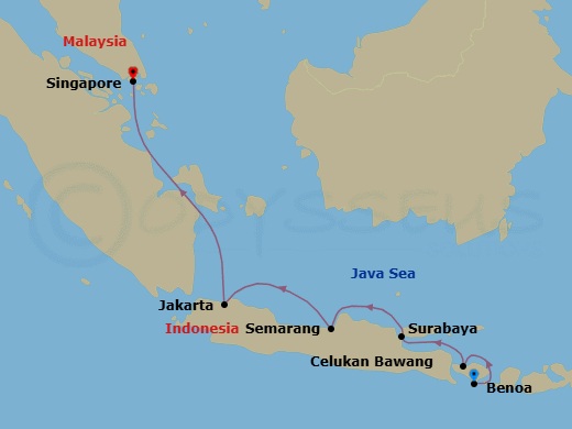 Indonesian Exploration Route Map