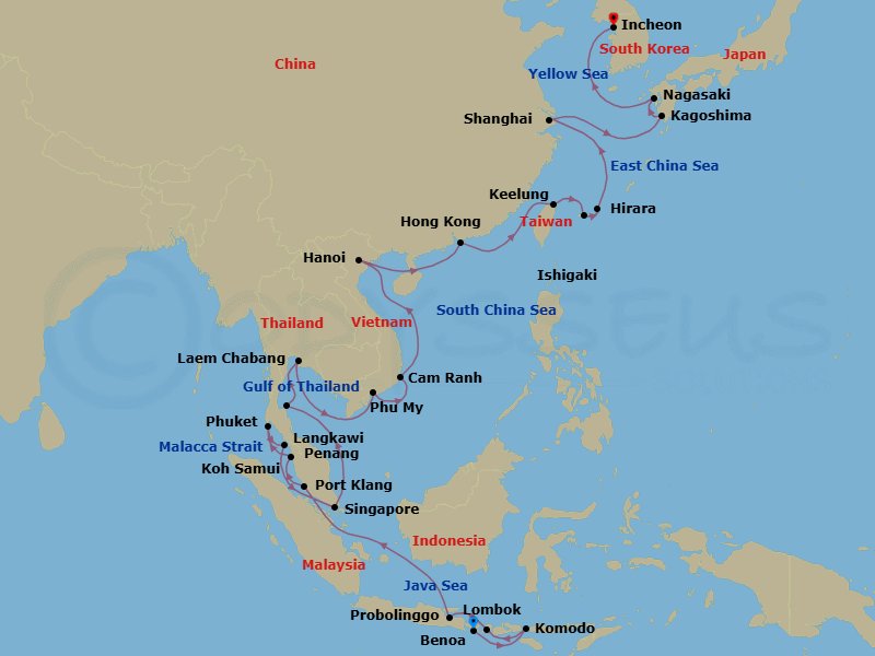 Cruise Route Map