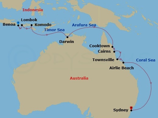 Across The Archipelago Route Map