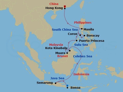 Laterns Across The Sea Route Map