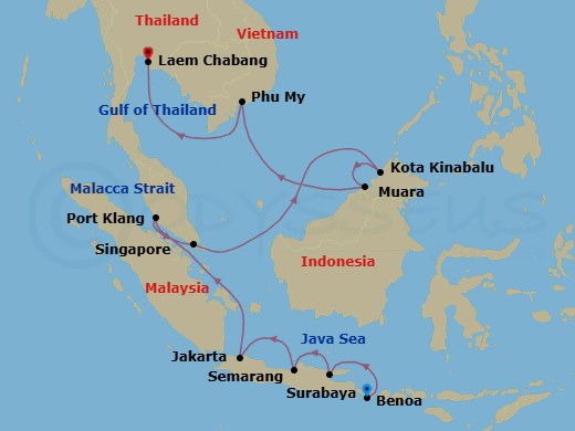Cruise Route Map