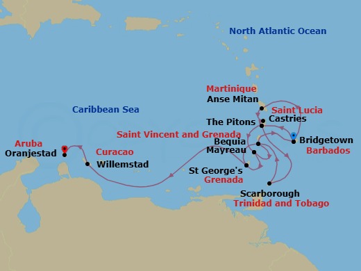 Star Collector: Captivating Caribbean Route Map