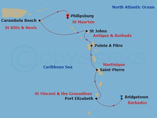 7 day classic caribbean yacht harbors