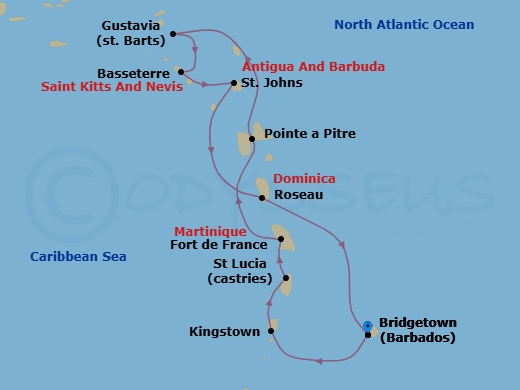 Tropical Heart & Soul Route Map
