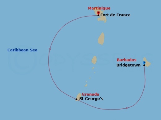 Msc Grand Voyages, 3 Nights Route Map