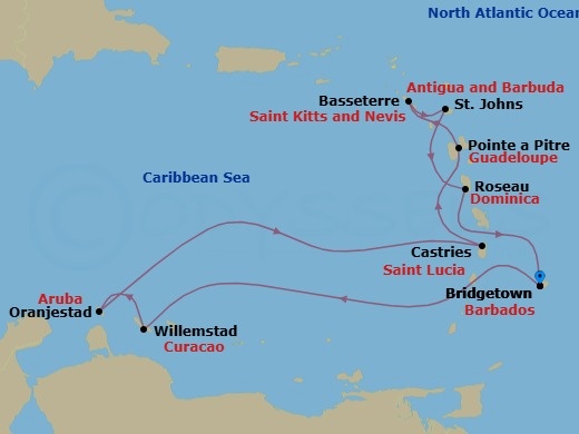 Sweetheart Sojourn Route Map