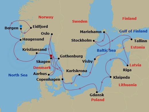 Icons Of The Viking Age Route Map
