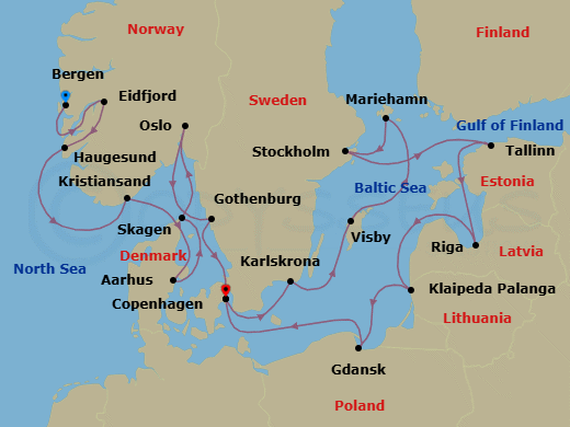 Icons Of The Viking Age Route Map
